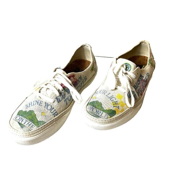 Vans EcoCush Off The Wall Sneakers Shoes Men's 11.5 Low Top Lace Up Summer Print - Picture 3 of 11
